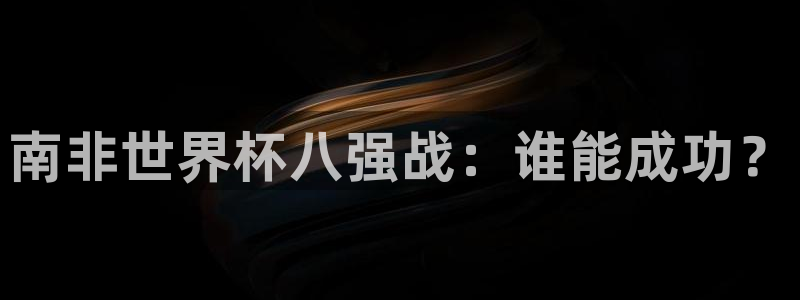 2026世界杯官网：南非世界杯八强战：谁能成功？